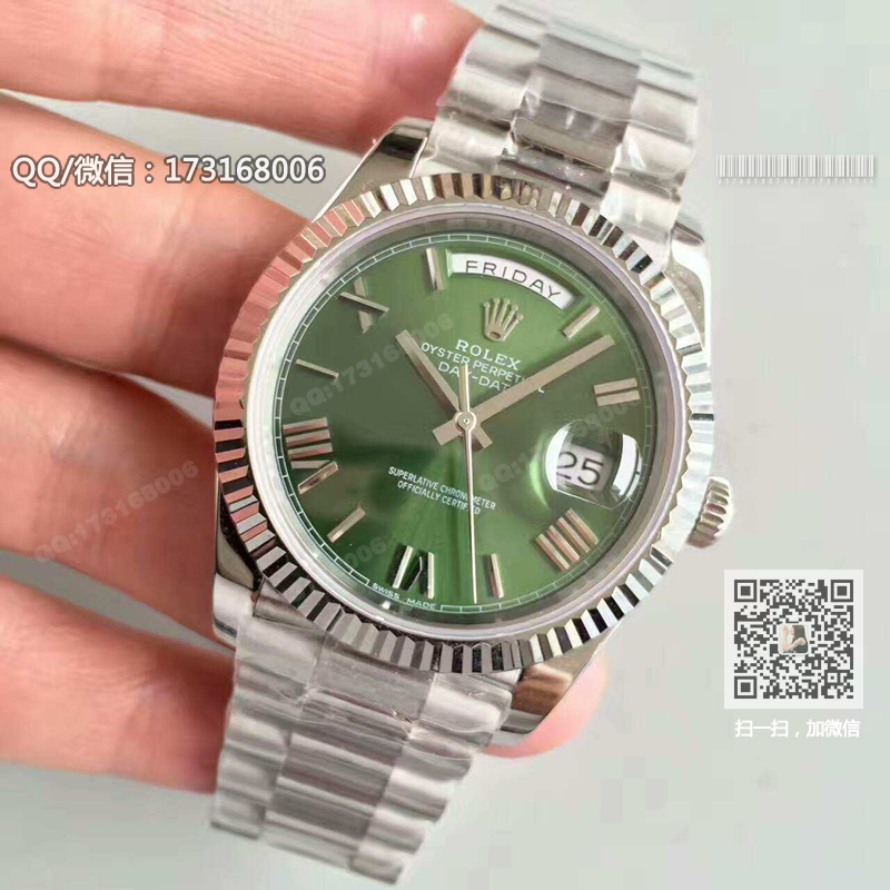 롤렉스 데이데이트(로마 녹색판) 40mm 228239