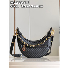 루이비통 루프 모노그램 블랙 M22591
