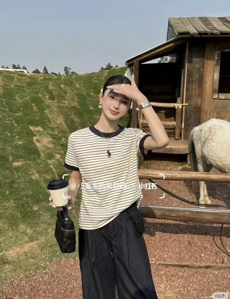 랄프로렌 스트라이프 티셔츠