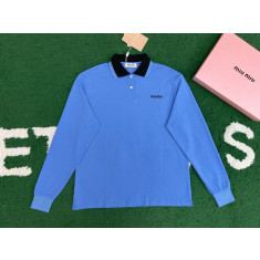 미우미우 폴로 긴팔 티셔츠