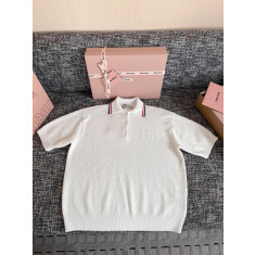 미우미우 폴로 반팔 니트