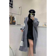 톰브라운 소매 볼륨 니트 롱 가디건 2컬러 (국내배송)