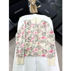 샤넬 25c 카멜리아 캐시미어 가디건