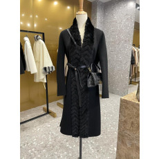 로로피아나 캐시미어 밍크 코트