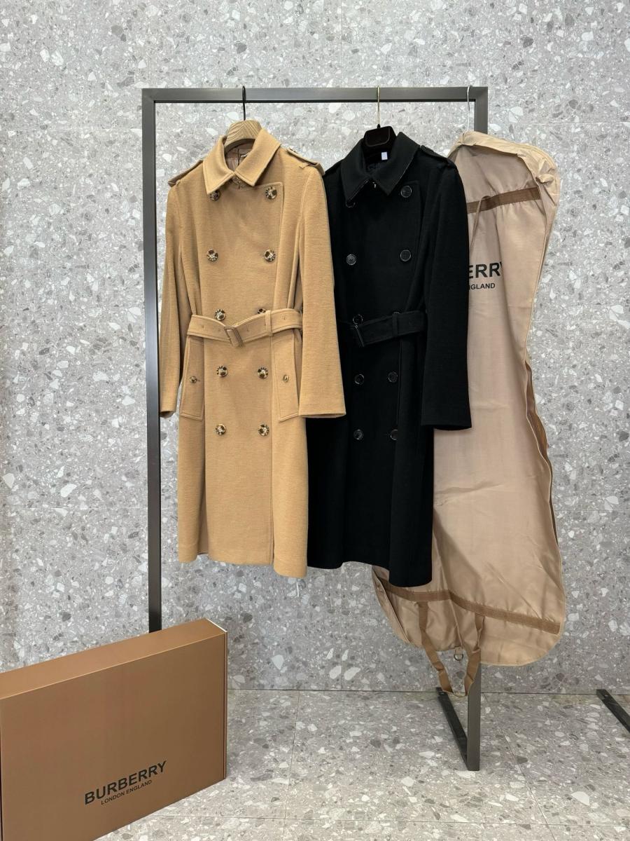 버버리 캐시미어 켄싱턴 트렌치코트