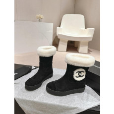 샤넬 시어링 쇼트 부츠