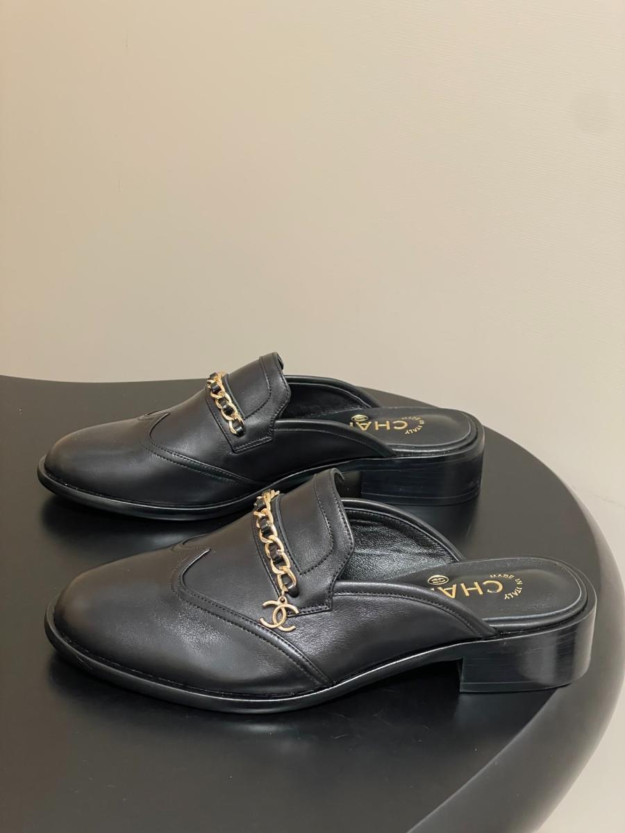 샤넬 25K 참 체인슬리퍼