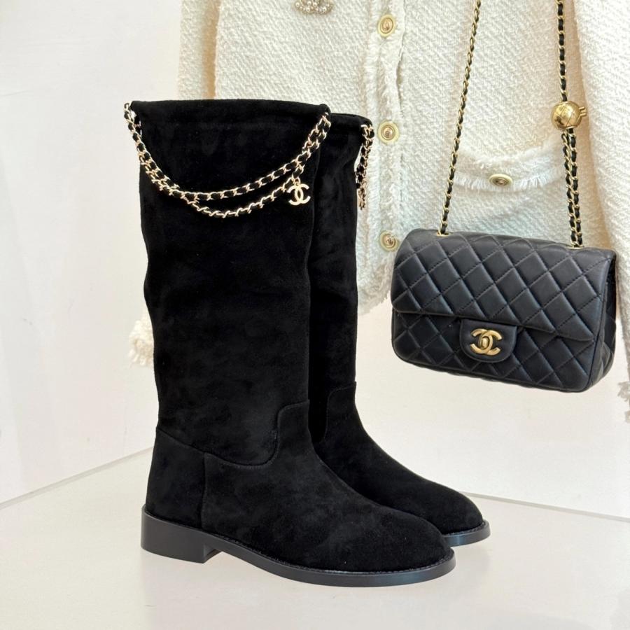 샤넬 25B 롱부츠